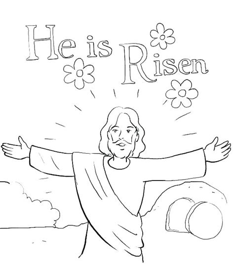 Jesus Easter Coloring Pages At Free Printable