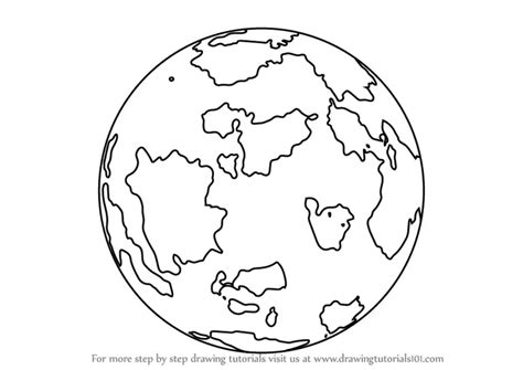 How To Draw World Globe Everyday Objects Step By Step