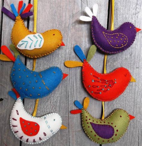 summer birds felt craft kit by corinne lapierre | notonthehighstreet.com