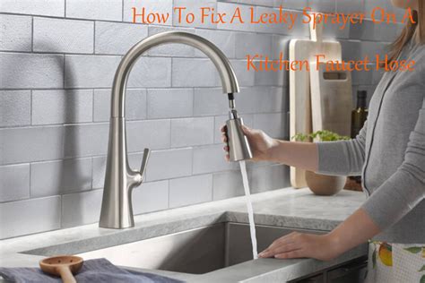 How To Fix A Leaky Sprayer On A Kitchen Faucet Hose