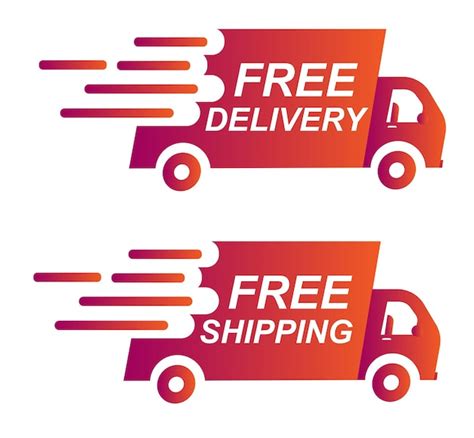 Premium Vector Free Shipping Delivery Service Vector Illustration