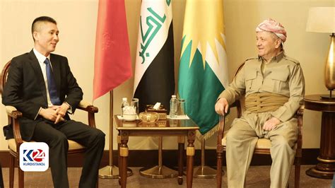 Kdp President Masoud Barzani Chinese Ambassador Discuss Key Political