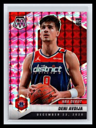 Deni Avdija Mosaic Prizm Nba Debut Pink Holo Refractor Rc