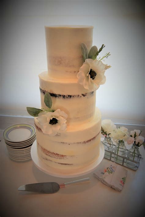 Semi Naked Wedding Cake 550 Temptation Cakes Temptation Cakes