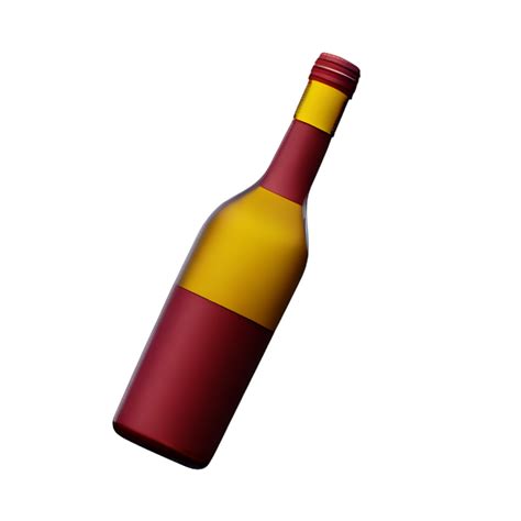 Wine Bottle With A Glass Ai Generative 34138311 Png