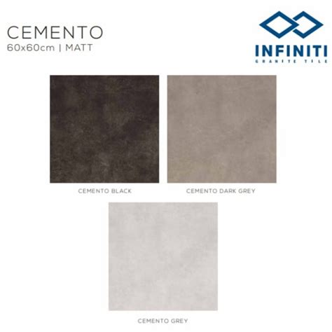 Jual Granit Infiniti Cemento Black Grey Dark Grey Uk X Kw Kota