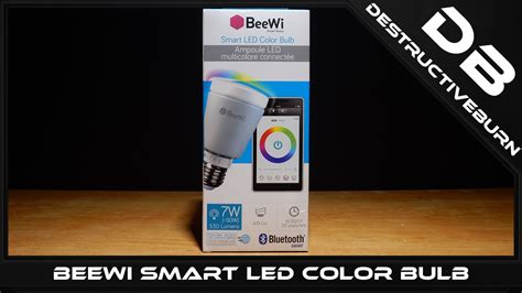 Beewi Bbl Smart Led Color Bulb Bluetooth W Lumens Youtube