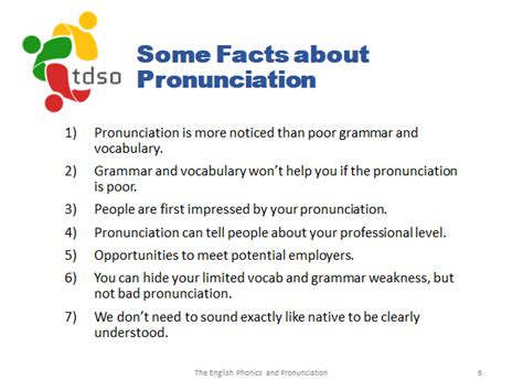 The importance of pronunciation in English – TDSO 