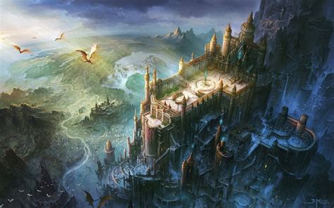 Fortress Dragon Castle Artwork Wallpapers Hd Desktop And Mobile