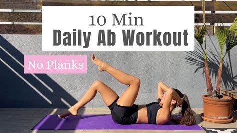 10 Min Daily Ab Workout No Planks No Equipment YouTube