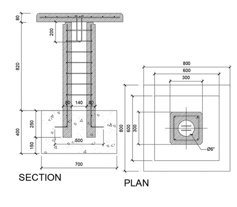 Rcc Steel Column And Beam Design Autocad Drawing Cadbull Beam