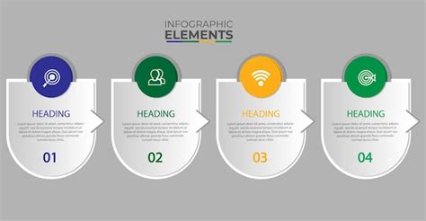 Premium Vector Free Vector 4 Step Business Vertical Infographic Template