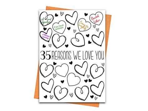 35th Birthday Card Printable Birthday Card 35th Birthday - Etsy