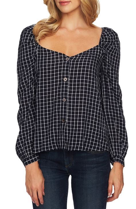 Cece Sweetheart Neckline Blouse Nordstrom