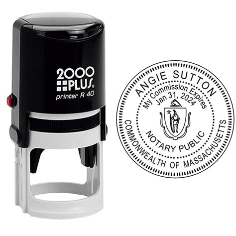 Notary Round Stamp Self Inking Corp Connect