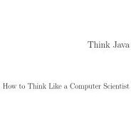 Think Java How To Think Like A Computer