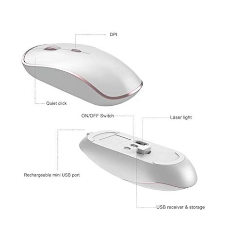 J Joyaccess Wireless Keyboard And Mouse Combo Rechargeable Ergonomic