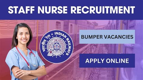 Rrb Staff Nurse Recruitment Vacancy Notice Out Check Online