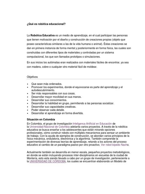 PDF Qué es robótica educacional DOKUMEN TIPS