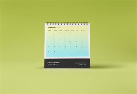 Desk Calendar Mockup Free PSD - Free Mockup World