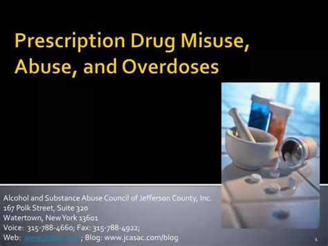 Ppt Prescription Drug Misuse Abuse And Overdoses Powerpoint