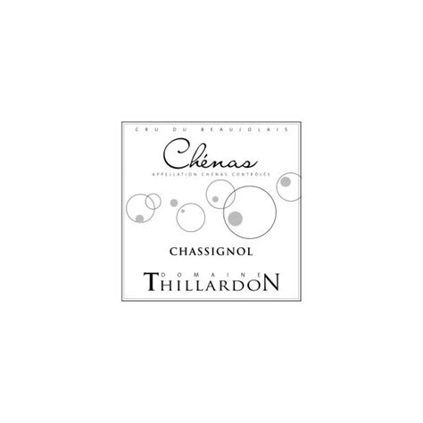 Domaine Thillardon Ch Nas Chassignol Medium Plus