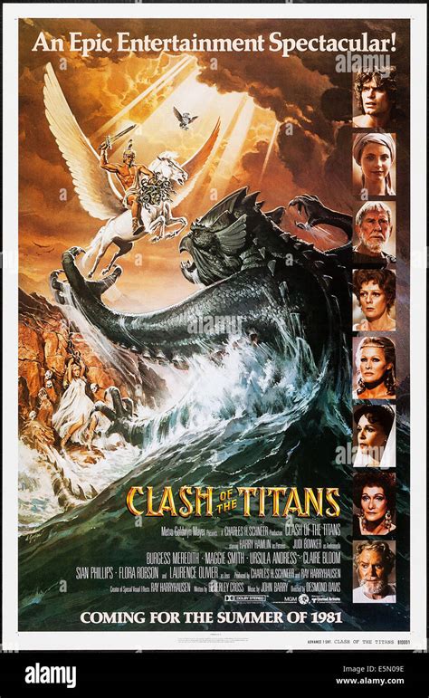 Clash Of The Titans Us Plakat Von Oben Rechts Judi Bowker Burgess