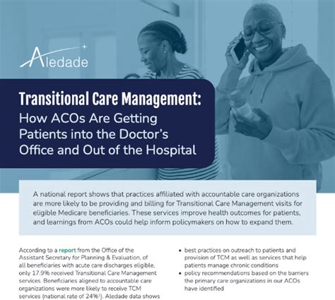 How ACOs Support Patients With Transitional Care Management Services