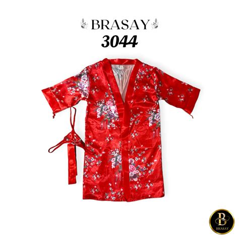Jual Brasay Lingerie Set Bunga Kimono Baju Tidur Kostum Jubah Jepang Terbaru Shopee Indonesia
