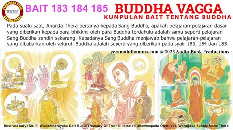 Dhammapada Bait 183 184 185 Buddha Vagga Kelompok Bait Tentang Buddha