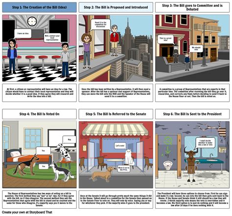 How A Bill Becomes A Law Storyboard Por E44b36bf