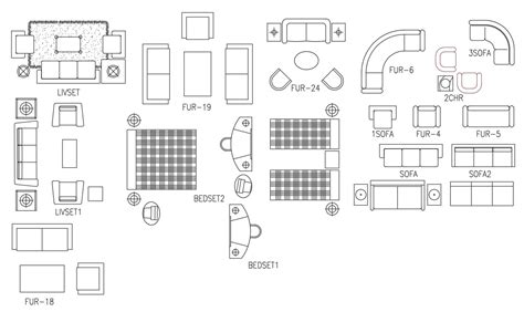 Free Download Furniture CAD Blocks Drawing - Cadbull