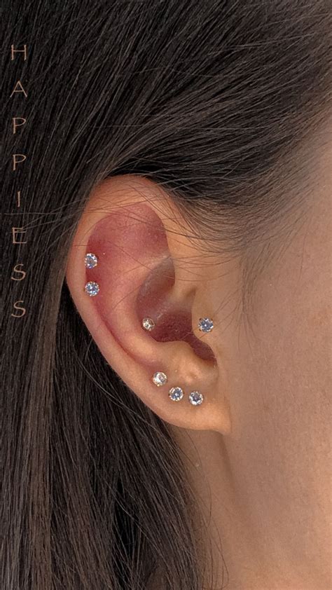 Mid Helix Tragus Conch Lobe Piercing All Orecchio Orecchini