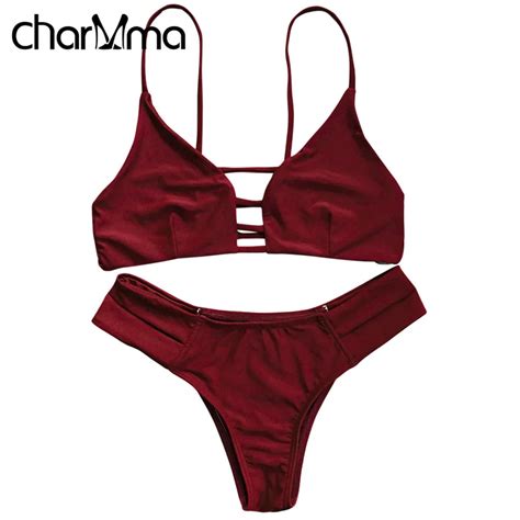 CHARMMA String Bikini Brazilian Swimwear Women Biquini Maillot De Bain