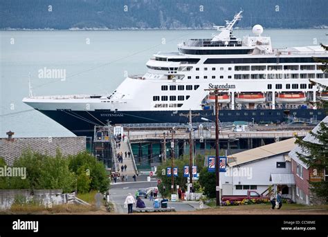 Cruise ship docked at Haines harbor. Alaska. USA Stock Photo - Alamy