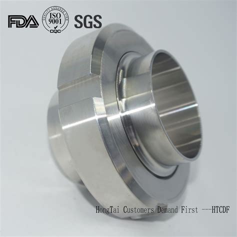 Sanitary Hygienic Stainless Steel Pipe Fittings Sms Union Coulplings