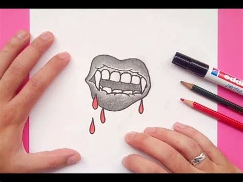 Como Dibujar Una Boca De Vampiro Paso A Paso PintayCrea Over Blog