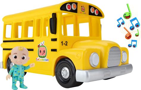 Cocomelon Official Musical Yellow School Bus Plays Clips From ‘wheels