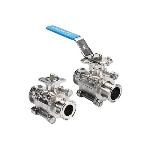 Stainless Steel Factory ODM OEM Manual Tri Clamp 3PC Ball Valve China