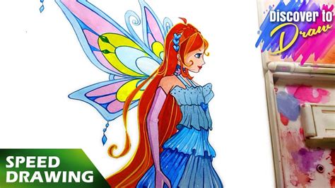 How To Draw Bloom Enchantix From Winx Club Speed Drawing YouTube