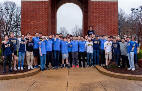 Beta Tau Welcomes New Members For Spring Bid Day Alpha Tau Omega