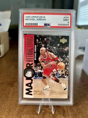 1995 96 Upper Deck Major Attractions 337 Michael Jordan PSA 9 Fresh