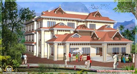 5 Kerala Style House 3d Models House Design Plans