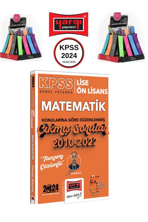 Yargı Yayınları 2024 Kpss Lise Ön Lisans Gk Matematik Konularına Göre