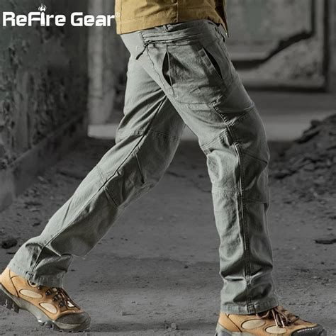 Refire Gear Military Tactical Cargo Pants Men Swat Combat Rip Stop Many Pocket Army Trouser