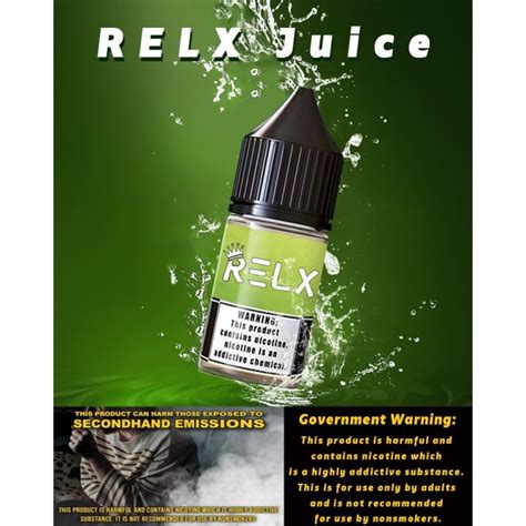 Necktie Pod Juice Relx Flavor Juices 30ml 35mg Nic Salt E Liquid Relx