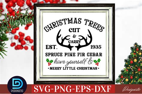 Christmas Farmhouse Sign Svg Bundle By Designs Dark Thehungryjpeg