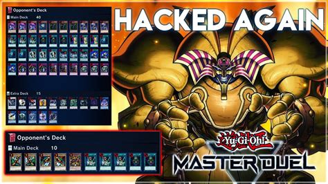 Yu Gi Oh Master Duel Is Hacked Again Banned Cards Card Decks In