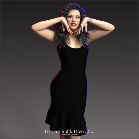 D Force RuffleDress 02 For G8F And G8 1F Daz 3D