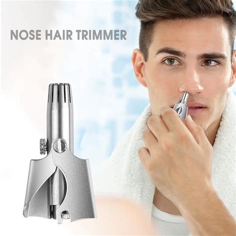 Buy Men Nose Hair Trimmer Stainless Steel Nose Hair Remover Manual Trim Nose Ear Vibrissa